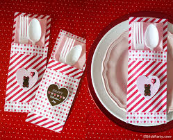 Some couples skip valentine's day, while others may want to pop in before heading out for a night on their own. Valentines Day Cutlery Pockets A Happy Hostess