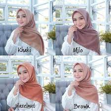 Poin pembahasan ide 71+ jilbab warna milo cocok dengan baju warna apa adalah : Jual Bella Square Warna Part 1 Hijab Segiempat Milo Di Lapak Arianthii Shop Bukalapak