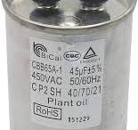 METER STAR ROHS CQC EN60252-1 Universal Air Conditioning Compressor  Start-up Capacitor 20-75uf CBB65A-1 450VAC 50/60Hz C S2(P2) SH 40/70/21  Plant Oil ...