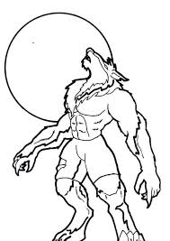 Free werewolf coloring page | lineart: Werewolf Coloring Pages Idea Whitesbelfast