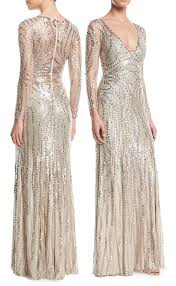 Jenny Packham Sequin Dress Long Beaded Dress Great Gatsby Party Dress Evening Dresses For New Years Eve What Deco Dress Trendy Party Dresses Art Deco Dress