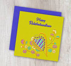 Create rakhi wishes card for brother. Printable Rakshabandhan Card Happy Rakshabandhanfor Etsy