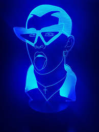 1280 x 720 png 85 кб. Bad Bunny 3d Led Lamp Etsy Bunny Wallpaper Bunny Art Blue Aesthetic Dark