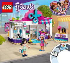 Building Instructions Instructions De Montage Lego 41391 Le Salon De Coiffure De Heartlake City Salon De Coiffure Lego Friends Lego