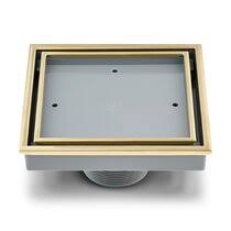 Can be installed on a 2 metal or plastic pipe. Champagne Gold Shower Drains Wayfair