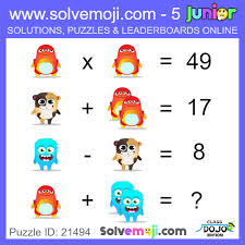 Picture Systems Maths Puzzles Emoji Math Math Riddles Brain Teasers