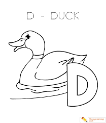 All of the images displayed are of unknown origin. D Is For Duck Coloring Page Free D Is For Duck Coloring Page