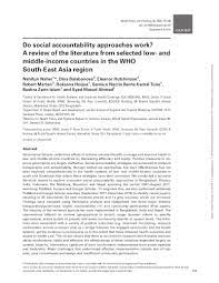 Southeast asia has long been an integral part of global trade, from the spices of ancient times to the microprocessors of modern times. Do Social Accountability Approaches Work A Review Of The Literature From Selected Low And Middle Income Countries In The Who South East Asia Region Ace
