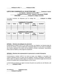 Pour vous aider à rédiger la votre, vous pouvez vous aider du modèle gratuit de lettre de candidature qui suit. Modele De Communication Des Listes De Candidats Aux Elections Professionnelles Modele De Lettre Gratuit Exemple De Lettre Type Documentissime