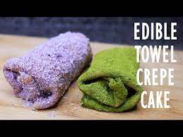 Asmr Edible Towel Crepe Cake Recipe How To Make Crepe Roll Cake Youtube Crepe Cake Crepe Cake Recipe Roll Cake