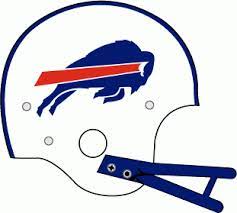 The standing buffalo logo makes its first appearance in red on the helmets. Buffalo Bills Helmet National Football League Nfl Chris Creamer S Sports Logos Page Sportslogos Net