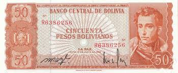 What is the currency of bolivia. 50 Pesos Bolivianos Bolivia 1962 162a Coins Of Germany