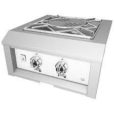 Convenient push and turn ignition for safe, reliable lighting. Hestan 24 Outdoor Power Burner White Propane Barbeques Galore