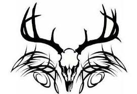 Black And White Deer Skull Tattoo Pin On Tatoos