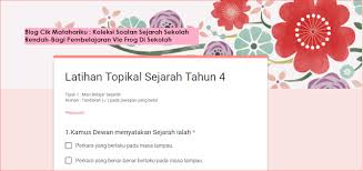 Id vle frog untuk tingkatan 1 mula diedarkan bulan feb. Koleksi Soalan Sejarah Sekolah Rendah Untuk Kegunaan Pembelajaran Vle Frog Di Sekolah