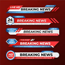 Tutorials of (breaking news banner) by ptrundle | download code, demos, examples, html in this example below you will see how to do a breaking news banner with some html / css and. Breaking News Banners Free Vector Desain Pamflet Papan Desain