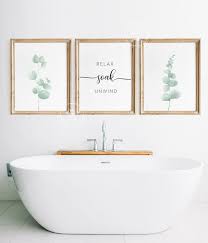 Bathroom Wall Decor Set Of 3 Wall Art Farmhouse Wall Art Etsy In 2020 Bathroom Wall Decor Farmhouse Wall Art Bathroom Wall Art