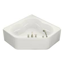 Bathtubs are as much a personal place of retreat from the world as they are the spot in our homes where we get clean. Kohler Tercet Corner Tub Novocom Top