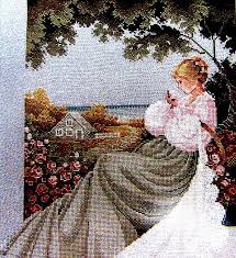 Lavender Lace Cross Stitch Pattern A Vintage Counted