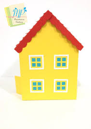 Casa de juegos peppa pig. Caixa Casa Peppa No Elo7 Mundinho Do Papel 6e724a