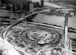 Bridges Of The Point In The Late 1960s Three Rivers Stadium Pittsburgh Pennsylvania Pittsburg Pa