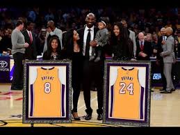 Browse our selection of lakers champs uniforms for men, women, and kids at the official lids nba store. Kobe Bryant No 8 No 24 Jersey Retirement In Los Angeles Youtube