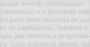 O Que E Liberalismo Economico Dicionario Financeiro