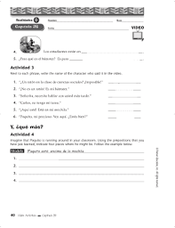 But the answers starting with number one is: Realidades Capitulo 5a Answers Fill Online Printable Fillable Blank Pdffiller