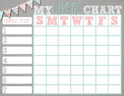 Free Printable Chore Charts For Adults World Of Reference