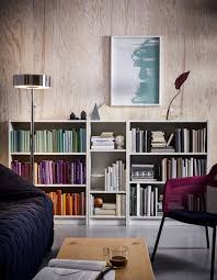 White Billy Bookcases From Ikea Never Go Out Of Style At 41 5 Inches Wide Each Comes With T Small Space Organization Adjustable Shelving Creative Bookshelves