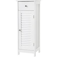Elegant home fashions corner floor cabinet. Vasagle Wooden Bathroom Floor Cabinet Storage Organizer Set Free Standing Corner Unit With 1 Drawer And 1 Cupboard Shutter Door White By Songmics Bbc43wt