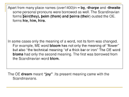 If someone is ousted from a position of power, job , or place, they are forced to leave. The Middle English Vocabulary Ppt Download