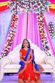 Hiya Reddy S Magnificent Half Saree Ceremony As Grand As A Wedding Half Saree Function Half Saree Designs Half Saree