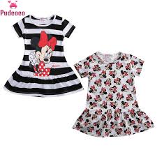 Girls Dresses Newborn 5t Kids Summer Girls Dress Princess Baby Mickey Minnie Mouse Dress For 1 6 Years Baby Toddler Clothing Shoes Accessories