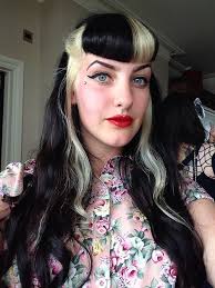 Blonde Streaks And Two Tone Bangs Blonde Streaks Edgy Hair Short Dyed Hair