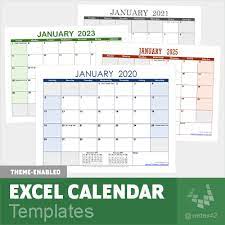 2021 yearly printable calendars in microsoft word, excel and pdf. Excel Calendar Template For 2021 And Beyond