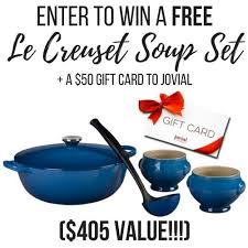 400 Le Creuset Marseille Soup Set Jovial Gift Card Ends Ifttt Reddit Giveaways Freebies Co Gift Card Giveaway Traditional Thanksgiving Recipes Sweepstakes
