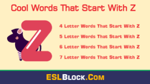Words beginning with z that have 5 or fewer letters ; 6 Letter Words That Start With Z Archives English As A Second Language