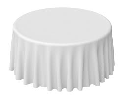 What Size Linen Fits A 60 Round Table Reventals Event Rentals 60 Inch Round Table Round Table Table Cloth