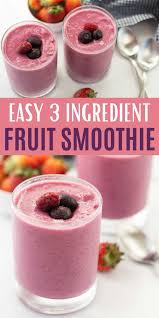 Pulse a few times, then puree until it is the desired texture. Easy Fruit Smoothie Recipe How To Make A Fruit Smoothie