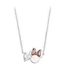 Minnie Mouse Icon And Heart Necklace Official Shopdisney In 2021 Heart Necklace Mouse Icon Birthday Charm
