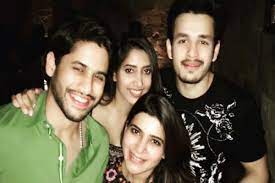 Akkineni Brothers Naga Chaitanya Samantha Akhil Shriya Bhupal S Together Is Too Much Cuteness In One Picture India Com
