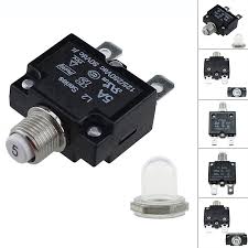 Manual reset type 3 circuit breaker utilizes a push button that pops out when the breaker trips, and the 20 amp current rating is printed on the button for easy identification of the circuit's capacity. 12 24v Push Button Resettable Thermal One Button Reset Circuit Breaker Panel Mount 5 10 15 20 Amp Buy At A Low Prices On Joom E Commerce Platform