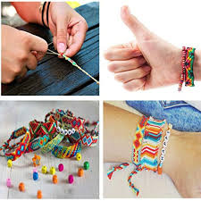 Weaving them out of brightly coloured floss or stringing beads on twine when's the last time you and your best friend wore matching friendship bracelets? Arts Crafts Sewing Jewelry Making Friendship Bracelet Making Beads Kit Peirich 22 Multi Color Embroidery Floss Over 1900pcsa Z Alphabet Beads Beads Bracelets String Kit For Friendship Bracelets Letter Beads Beading Supplies