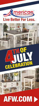 Declare Your Independence From High Prices This 4th Of July Celebrate With The Whitesburg Dining C Furniture Warehouse Warehouse Living Beautiful Living Rooms