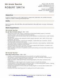 Tailor each resume to the job. 5th Grade Teacher Resume Samples Qwikresume