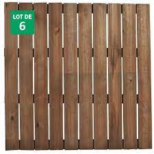 Maybe you would like to learn more about one of these? Lot De 6 Dalles En Bois Marron Pour Terrasse Epaisseur 36mm 1000x1000 Mm Bolenia Leroy Merlin