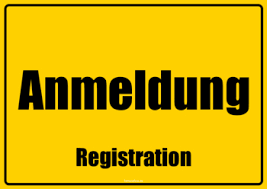 Central time, monday through friday. Schild Anmeldung De En Pdf Vorlage Zum Ausdrucken