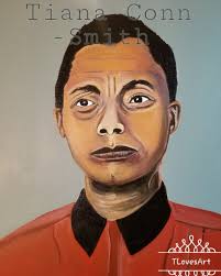 James Baldwin acrylic painting