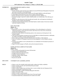 Resume examples and templates are a great resource for building your resume but it is important to think of them as a guideline, not a perfect match. Mall Manager Resume Samples Velvet Jobs
